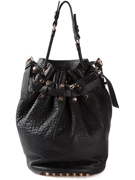 alexander wang bucket bag|alexander wang bag two pockets.